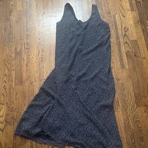 Elegant DVF Blue  and White Patterned Dress
